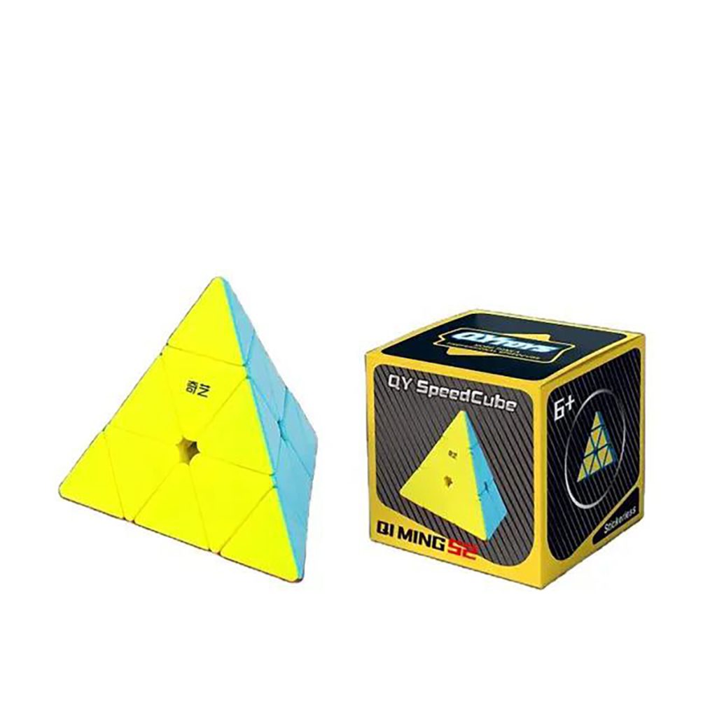بازی فکری مدل مکعب روبیک طرح هرمی خود رنگ 3x3